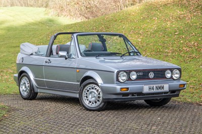 Lot 4 - 1990 Volkswagen Golf GTi Cabriolet