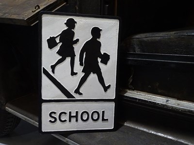 Lot 16 - Reproduction school crossing sign