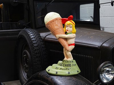 Lot 17 - Ice cream lady shop sign