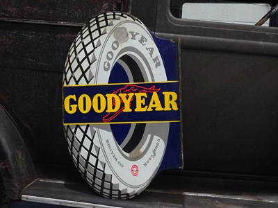 Lot 33 - Goodyear enamel sign