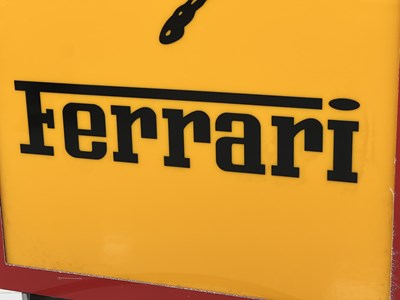 Lot 1 - Ferrari-style Light Up Wall Art