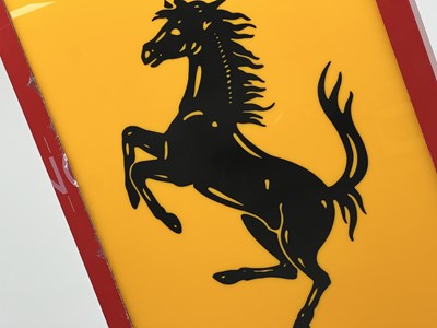 Lot 1 - Ferrari-style Light Up Wall Art