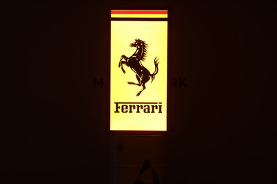 Lot 1 - Ferrari-style Light Up Wall Art