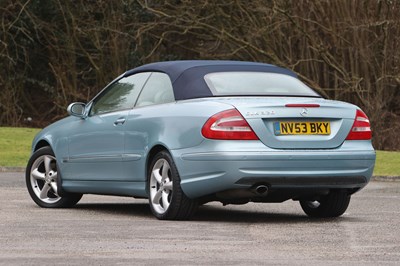 Lot 214 - 2003 Mercedes-Benz CLK 320 Elegance Convertible