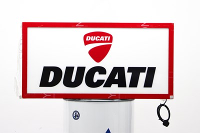 Lot 21 - Ducati-style Light Up Wall Art