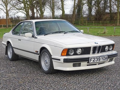 Lot 100 - 1988 BMW 635 CSi Highline