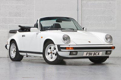 Lot 259 - 1989 Porsche 911 Carrera 3.2 Sport Cabriolet