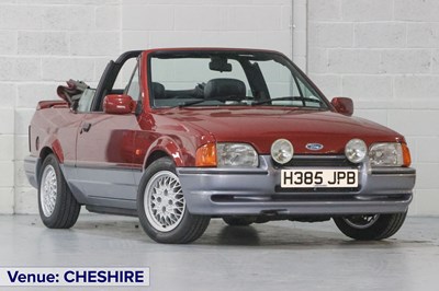 Lot 206 - 1990 Ford Escort XR3i Cabriolet