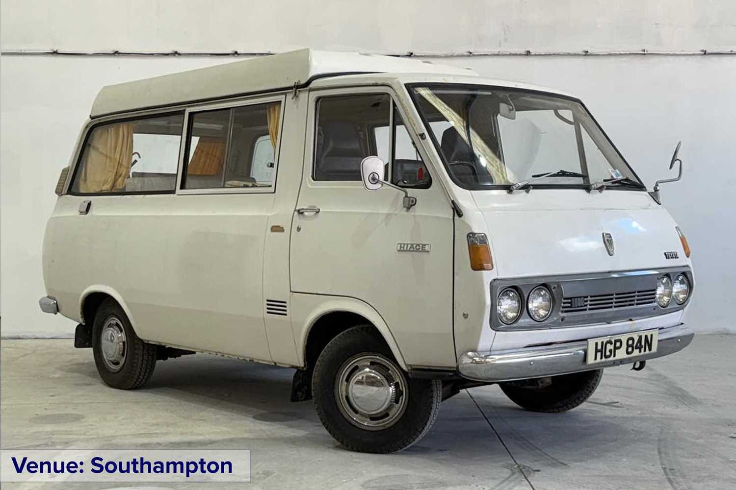 Lot 137 - 1975 Toyota Hi-Ace Motor Caravan