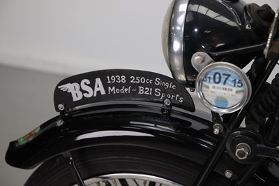 Lot 56 - 1938 BSA B21