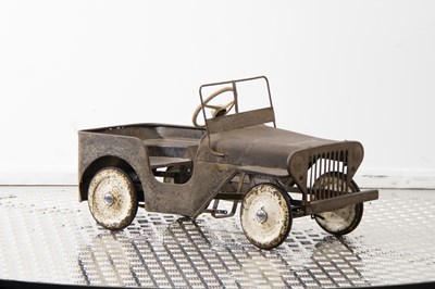Lot 284 - Tri-ang Military Police Jeep Pedal Car