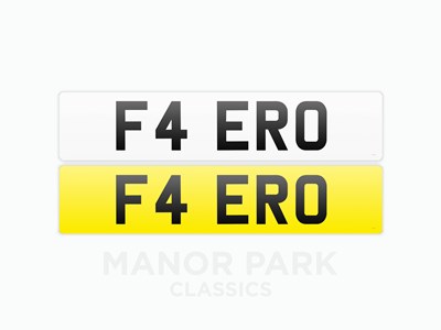 Lot 117 - Registration Number F4 ERO