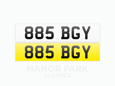 Lot 105 - Registration Number 885 BGY