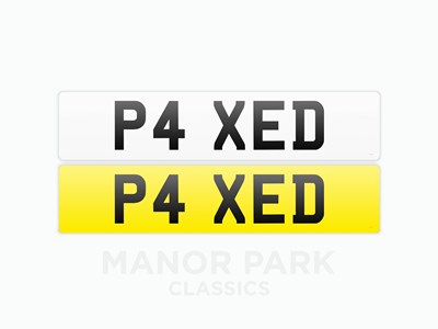 Lot 123 - Registration Number P4 XED