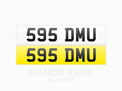 Lot 133 - Registration Number 595 DMU