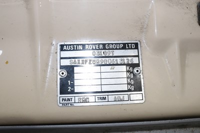 Lot 130 - 1988 Austin Metro Vanden Plas