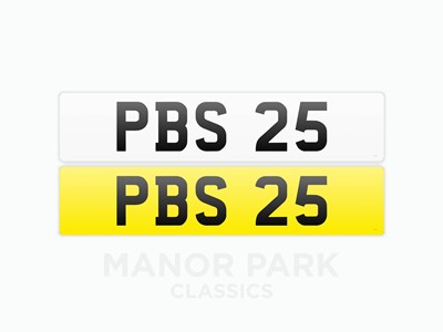 Lot 205 - Registration Number PBS 25