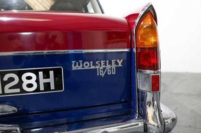 Lot 168 - 1970 Wolseley 15/60