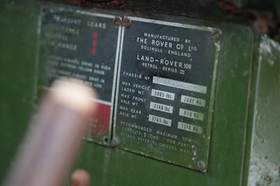Lot 1972 Land Rover 109 Series III