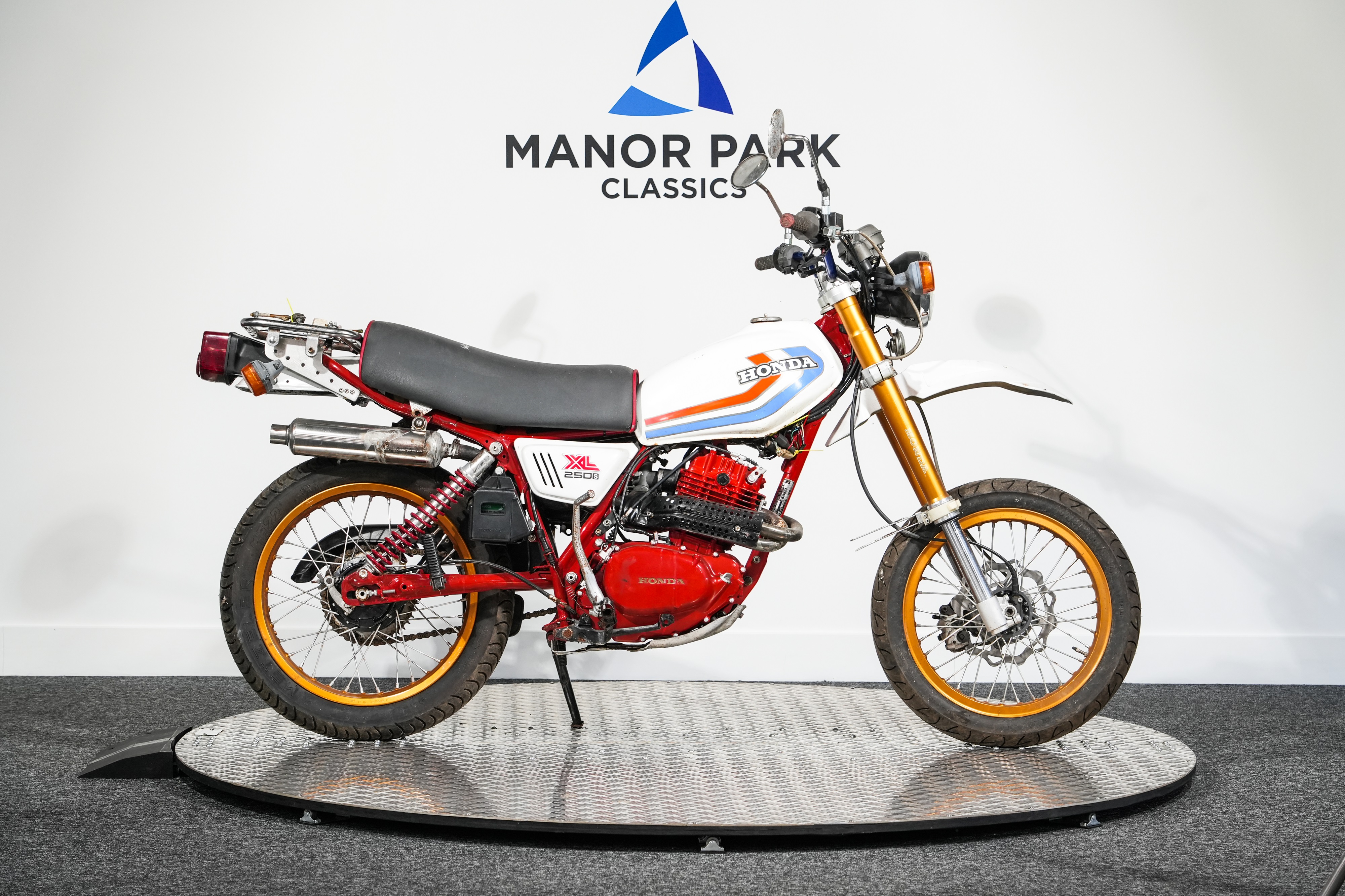ヴィンテージモトクロスジャージHONDA レッド ホワイト イエロー M Lot 21 - c.1980 Honda XL250S