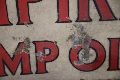 Lot 10 - Double sided Empire Lamb Oil enamel sign
