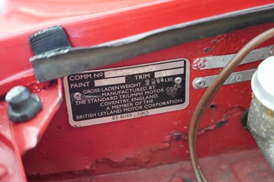 Lot 209 - 1972 Triumph TR6