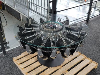 Lot 1 - 1950s Alvis Leonides Radial Engine Table