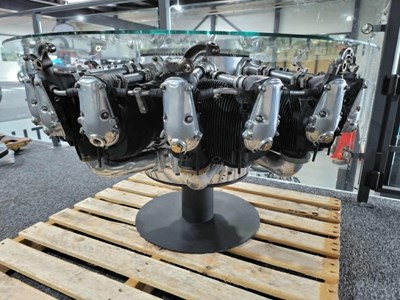 Lot 1 - 1950s Alvis Leonides Radial Engine Table