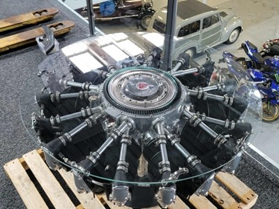 Lot 1 - 1950s Alvis Leonides Radial Engine Table