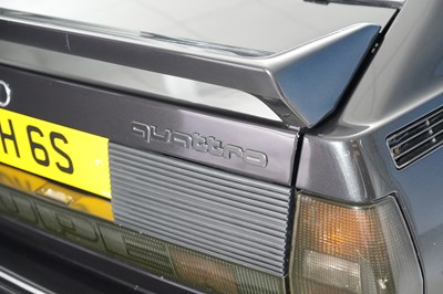 Lot 296 - 1986 Audi Quattro