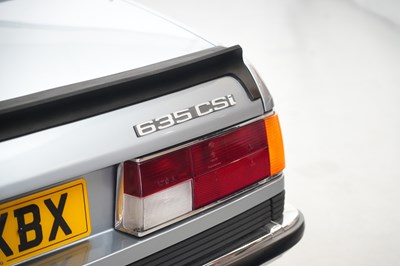 Lot 1985 BMW 635 CSi (E24)