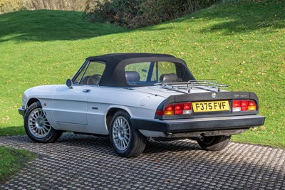 Lot 38 - 1988 Alfa Romeo Spider S3 1.6