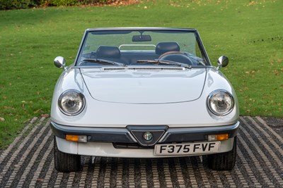 Lot 38 - 1988 Alfa Romeo Spider S3 1.6